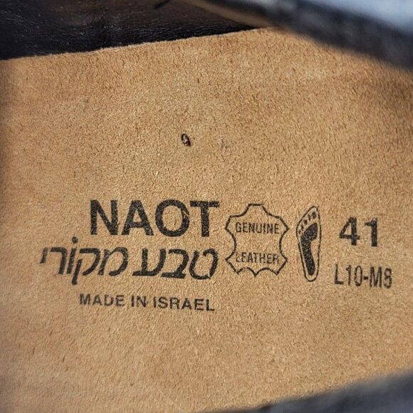 NAOT Shoes Men Size 41 Chief Ink  Oxford Two Tone Fade Leather Made in Israel main image 5